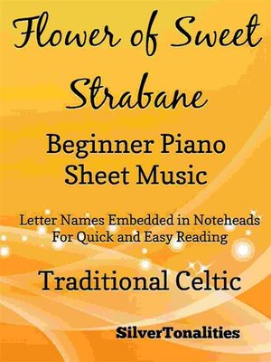cover image of Flower of Sweet Strabane Beginner Piano Sheet Music